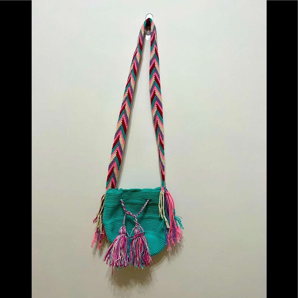 Nwot handmade girls crochet handbag